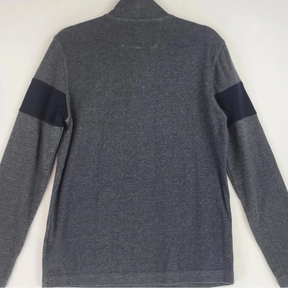Banana Republic Men's 100% Cotton Striped Preppy Casualcore Quarter Zip, Size L‎